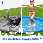 Purely Paws Splash Pad for Dogs & Kids - Anti-Slip Outdoor Water Play Mat